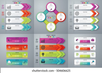 Vector illustration infographics set