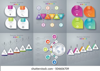 Vector illustration infographics set