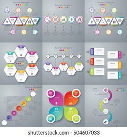 Vector illustration infographics set
