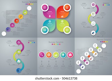 Vector illustration infographics set