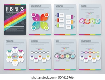 Vector illustration infographics set