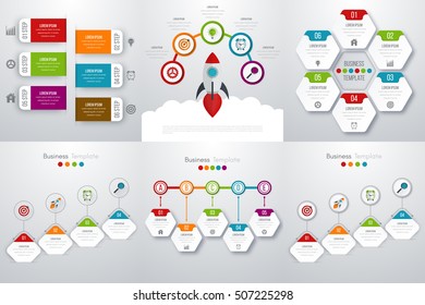 Vector illustration infographics set