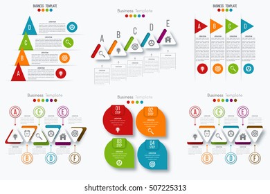 Vector illustration infographics set