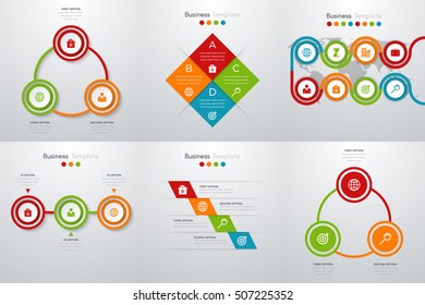 Vector illustration infographics set