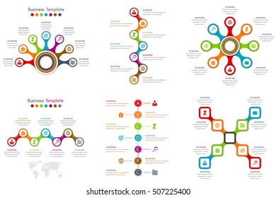 Vector illustration infographics set