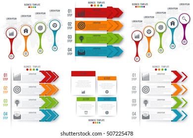Vector illustration infographics set