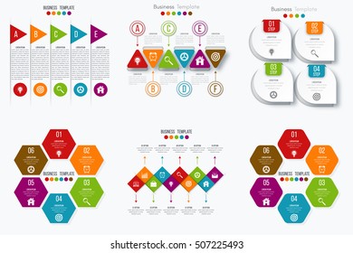 Vector illustration infographics set