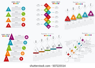 Vector illustration infographics set