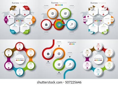 Vector illustration infographics set