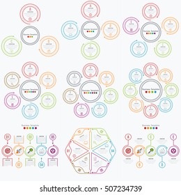 Vector illustration infographics set