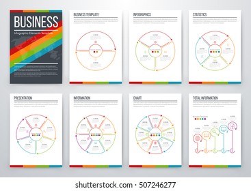 Vector illustration infographics set