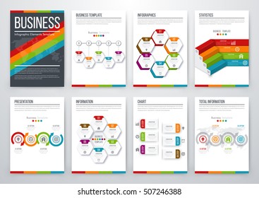 Vector illustration infographics set