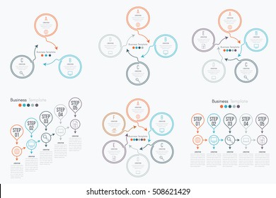 Vector illustration infographics set