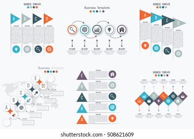 Vector illustration infographics set