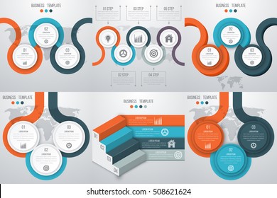 Vector illustration infographics set