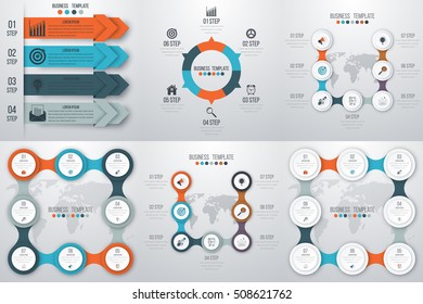 Vector illustration infographics set