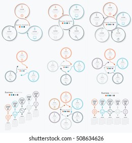 Vector illustration infographics set