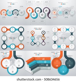 Vector illustration infographics set