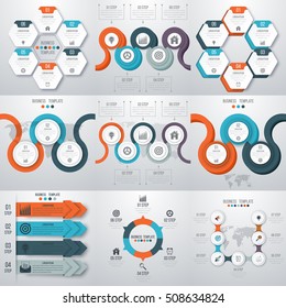 Vector illustration infographics set