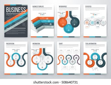 Vector illustration infographics set
