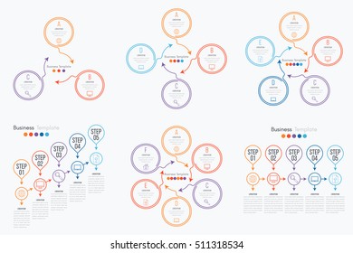 Vector illustration infographics set
