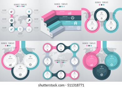 Vector illustration infographics set