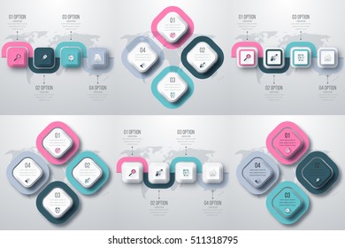 Vector illustration infographics set