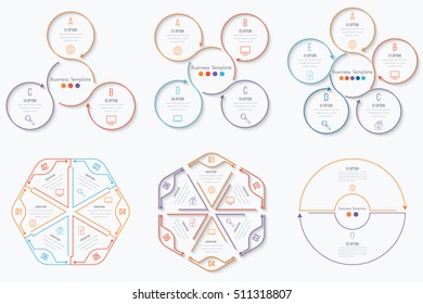 Vector illustration infographics set