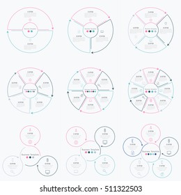 Vector illustration infographics set