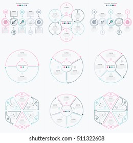 Vector illustration infographics set