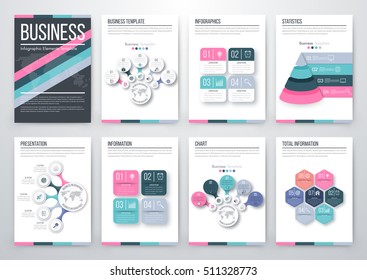 Vector illustration infographics set
