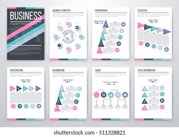 Vector illustration infographics set