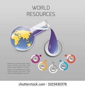 Vector illustration infographics set. Template for brochure, business, web design.