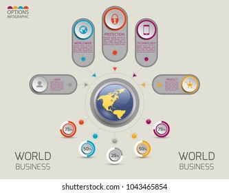 Vector illustration infographics set. Template for brochure, education, business, web design.