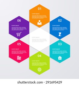 Vector Illustration Infographics Six Options.