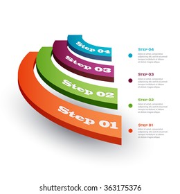 Vector illustration infographics stage