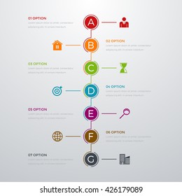 Vector illustration infographics. Template for brochure, business, web design