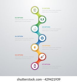 Vector illustration infographics. Template for brochure, business, web design