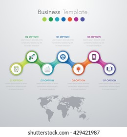 infografías de ilustraciones vectoriales. Plantilla para folleto, negocio, diseño web