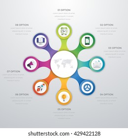 Vector illustration infographics. Template for brochure, business, web design
