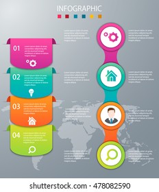 Vector illustration infographics. Template for brochure, business, web design