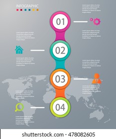 Vector illustration infographics. Template for brochure, business, web design