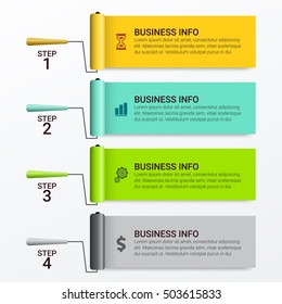 Vector illustration infographics. Template for brochure, business, web design