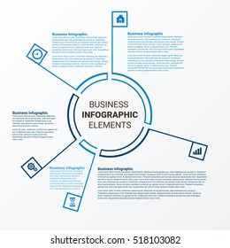 Vector illustration infographics. Template for brochure, business, web design