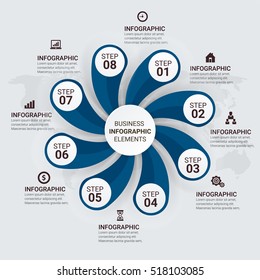 Vector illustration infographics. Template for brochure, business, web design