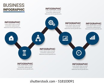 Vector illustration infographics. Template for brochure, business, web design