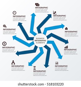 Vector illustration infographics. Template for brochure, business, web design