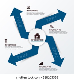 Vector illustration infographics. Template for brochure, business, web design