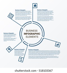 Vector illustration infographics. Template for brochure, business, web design