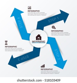 Vector illustration infographics. Template for brochure, business, web design